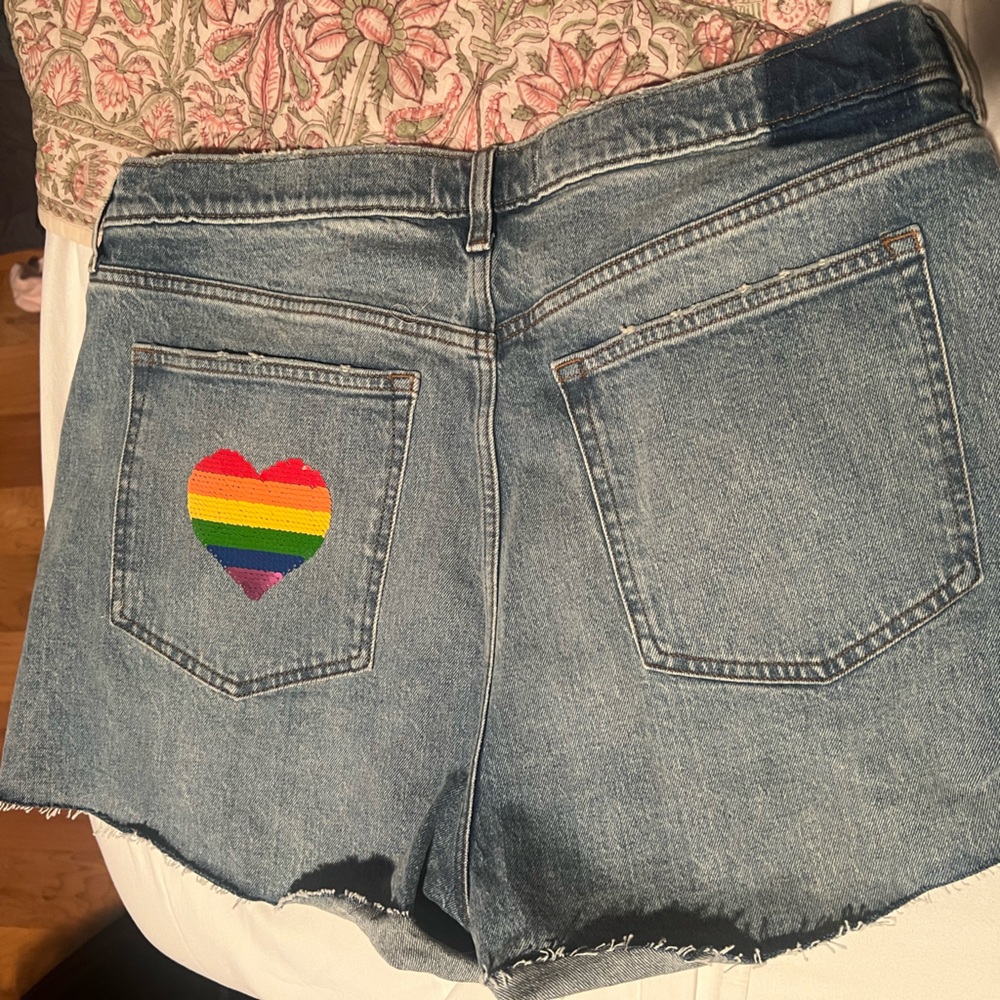 Abercrombie & Fitch High Rise Denim Shorts